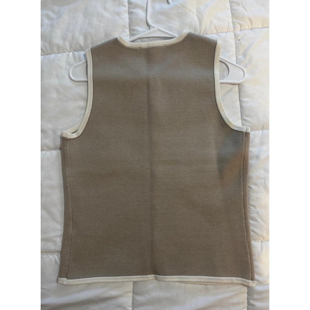 Abercrombie & Fitch Women's Mara Button-Up Sweater Vest- Cream, Size Small - Picture 3 of 6